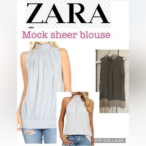 NEW Zara Mock Turtle neck Size Medium/condition